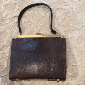 Vintage snakeskin handbag
